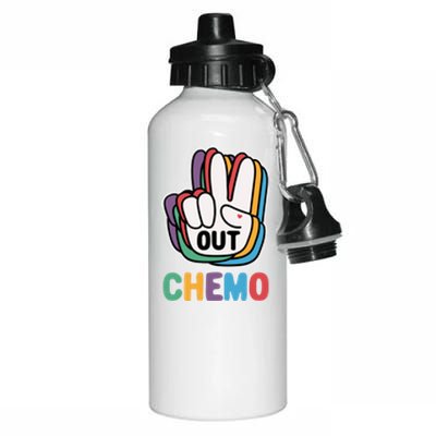 Out Chemo Cute Last Day Of Chemo Cancer Warrior Gift Aluminum Water Bottle