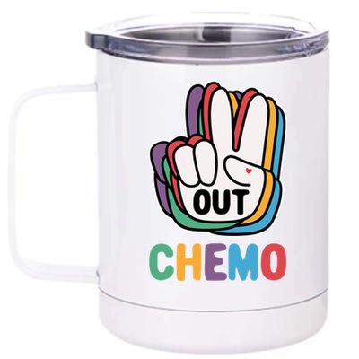 Out Chemo Cute Last Day Of Chemo Cancer Warrior Gift 12 oz Stainless Steel Tumbler Cup