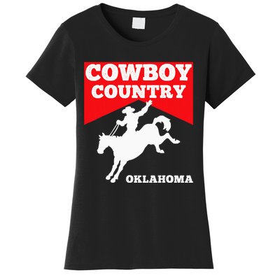 Oklahoma Cowboy Country Horse Riding Rodeo Women's T-Shirt