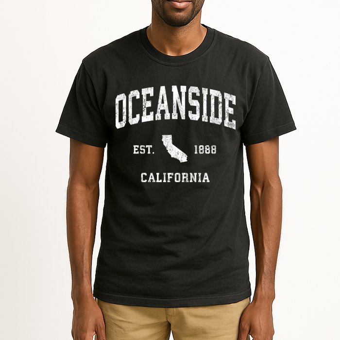 Oceanside California Ca Vintage Athletic Tall T-Shirt