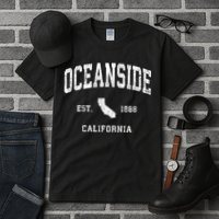 Oceanside California Ca Vintage Athletic Tall T-Shirt