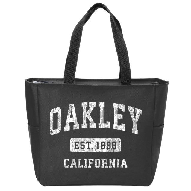 Oakley California Ca Vintage Established Sports Design Zip Tote Bag