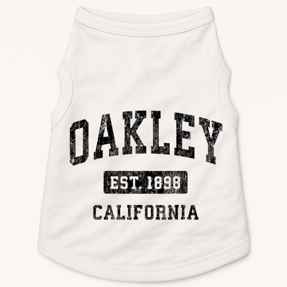 Oakley California Ca Vintage Established Sports Design Doggie Tank