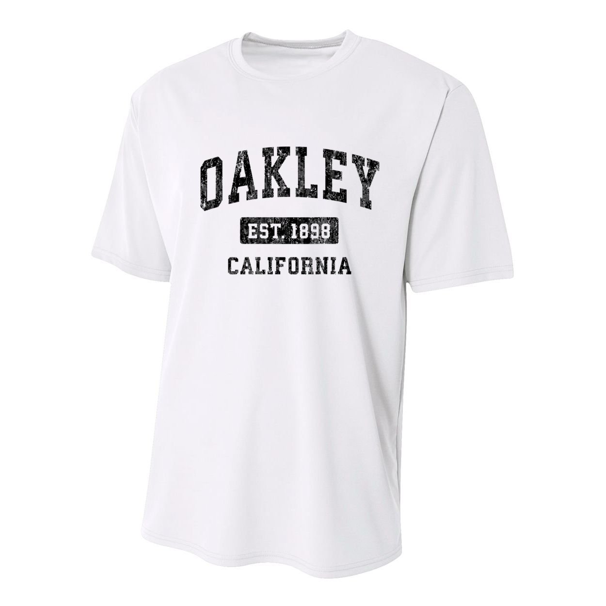 Oakley California Ca Vintage Established Sports Design Youth Performance Sprint T-Shirt