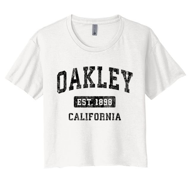 Oakley California Ca Vintage Established Sports Design Crop Top