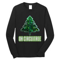 Oh Circuitree Christmas Electronics Circuit Board Long Sleeve Shirt