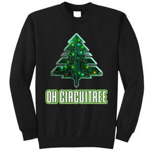 Oh Circuitree Christmas Electronics Circuit Board Sweatshirt