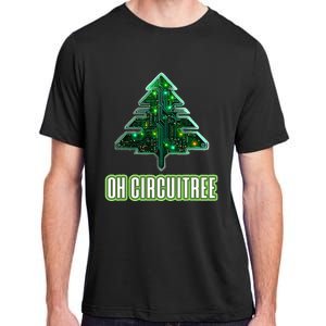 Oh Circuitree Christmas Electronics Circuit Board Adult ChromaSoft Performance T-Shirt