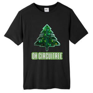 Oh Circuitree Christmas Electronics Circuit Board Tall Fusion ChromaSoft Performance T-Shirt