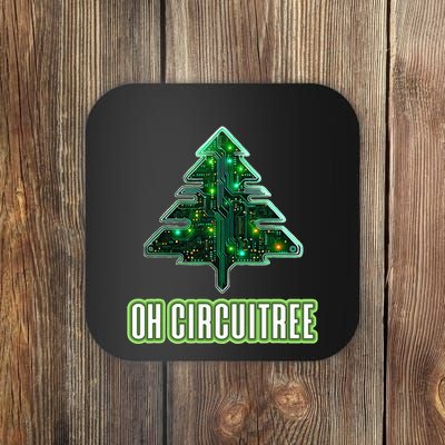 Oh Circuitree Christmas Electronics Circuit Board Coaster