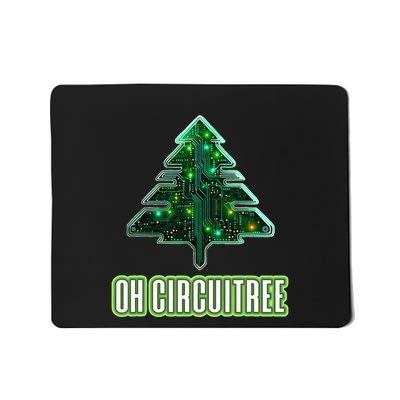 Oh Circuitree Christmas Electronics Circuit Board Mousepad