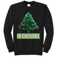 Oh Circuitree Christmas Electronics Circuit Board Tall Sweatshirt