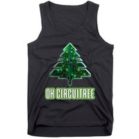 Oh Circuitree Christmas Electronics Circuit Board Tank Top