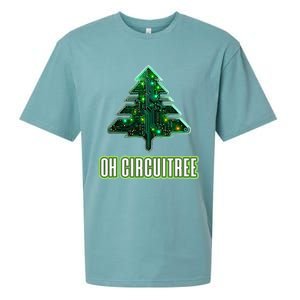 Oh Circuitree Christmas Electronics Circuit Board Sueded Cloud Jersey T-Shirt