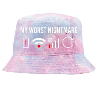 Online Clothes Computer Video Game Geek My Worst Nightmare Tie-Dyed Bucket Hat