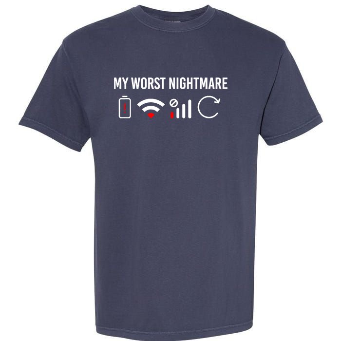 Online Clothes Computer Video Game Geek My Worst Nightmare Garment-Dyed Heavyweight T-Shirt