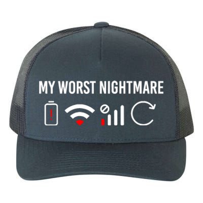 Online Clothes Computer Video Game Geek My Worst Nightmare Yupoong Adult 5-Panel Trucker Hat