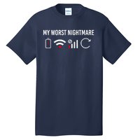 Online Clothes Computer Video Game Geek My Worst Nightmare Tall T-Shirt