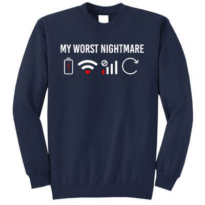 Online Clothes Computer Video Game Geek My Worst Nightmare Tall Sweatshirt