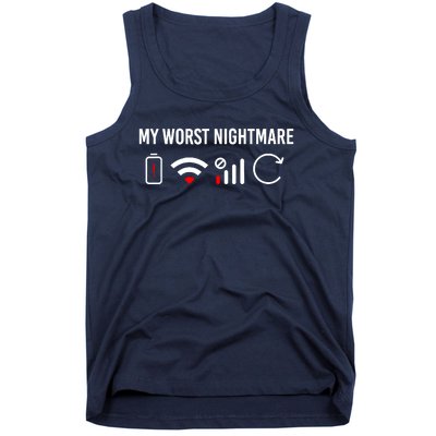 Online Clothes Computer Video Game Geek My Worst Nightmare Tank Top