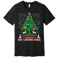 Oh Chemistree Christmas Chemistry Science Periodic Table Premium T-Shirt