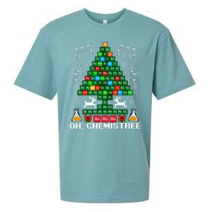 Oh Chemistree Christmas Chemistry Science Periodic Table Sueded Cloud Jersey T-Shirt