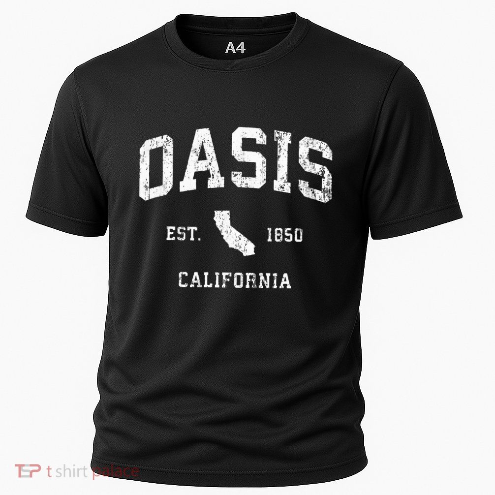 O.A.S.I.S California Ca Vintage Athletic Sports Design Performance Shirt