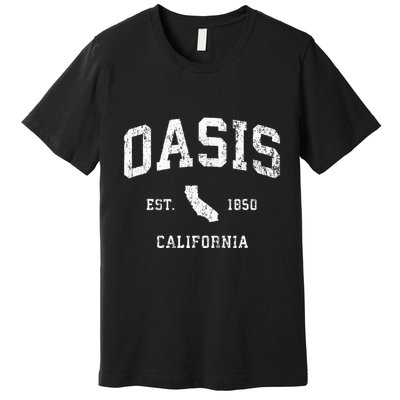 O.A.S.I.S California Ca Vintage Athletic Sports Design Premium T-Shirt