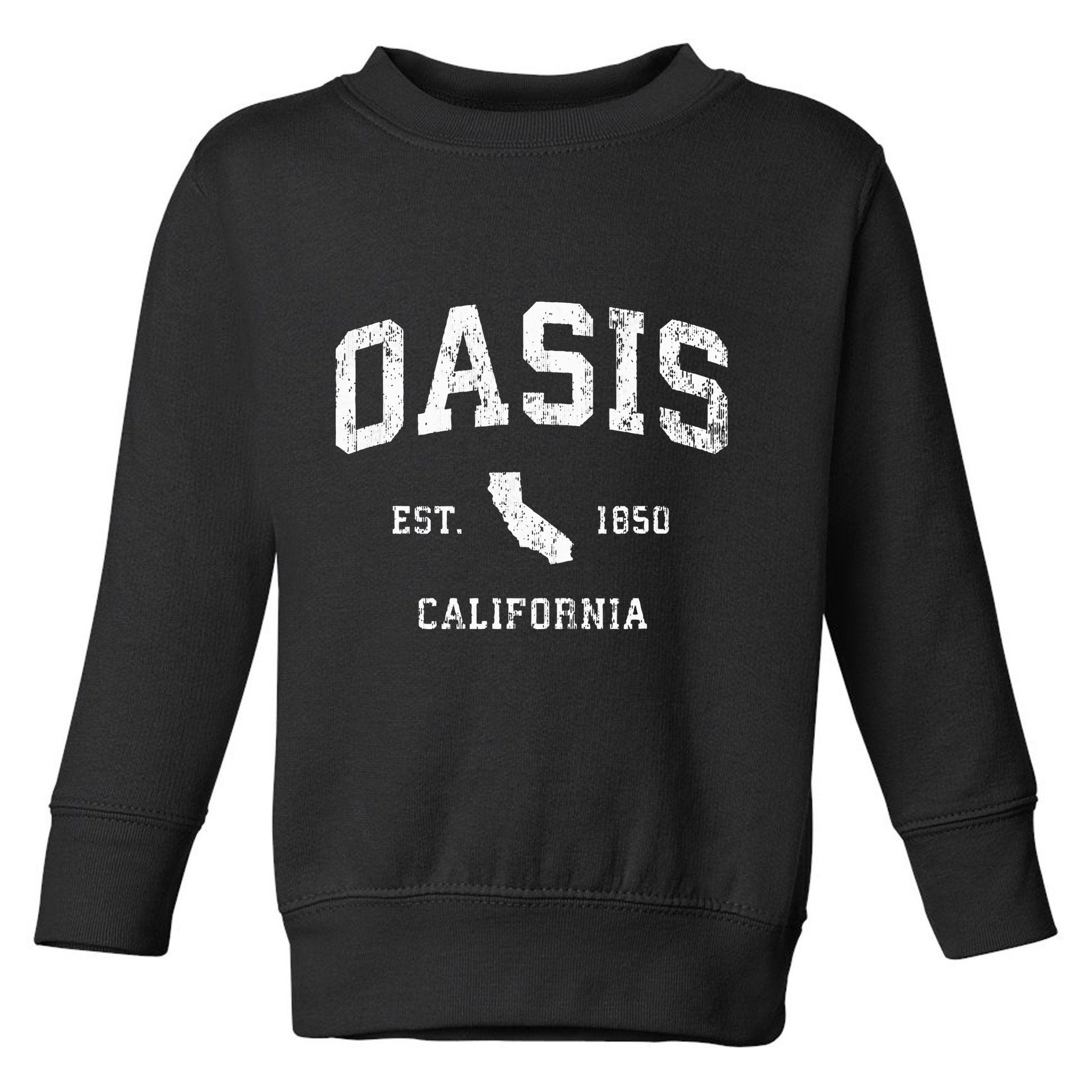 O.A.S.I.S California Ca Vintage Athletic Sports Design Toddler Sweatshirt