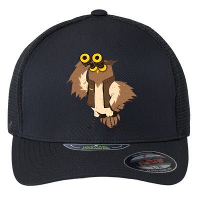 Owl Camping Crew Road Trip Gift Flexfit Unipanel Trucker Cap