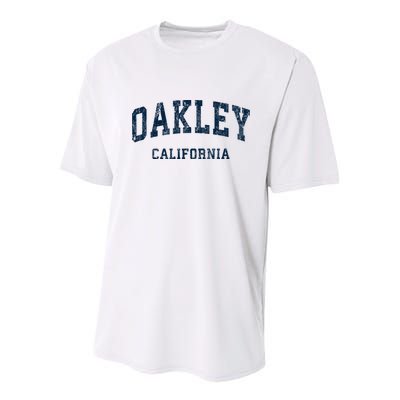 Oakley California Ca Vintage Varsity Sports Youth Performance Sprint T-Shirt