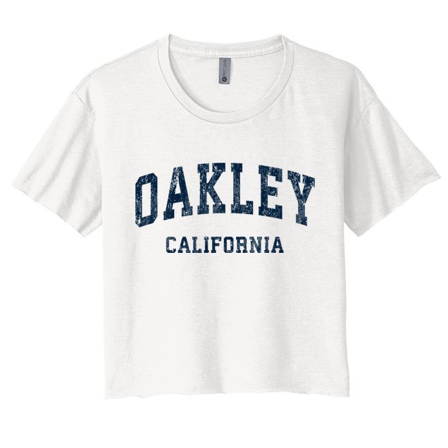 Oakley California Ca Vintage Varsity Sports Crop Top