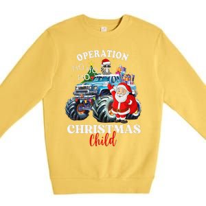 Operation Christmas Child Funny Santa Family Matching Xmas Premium Crewneck Sweatshirt