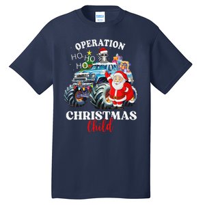 Operation Christmas Child Funny Santa Family Matching Xmas Tall T-Shirt