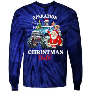 Operation Christmas Child Funny Santa Family Matching Xmas Tie-Dye Long Sleeve Shirt