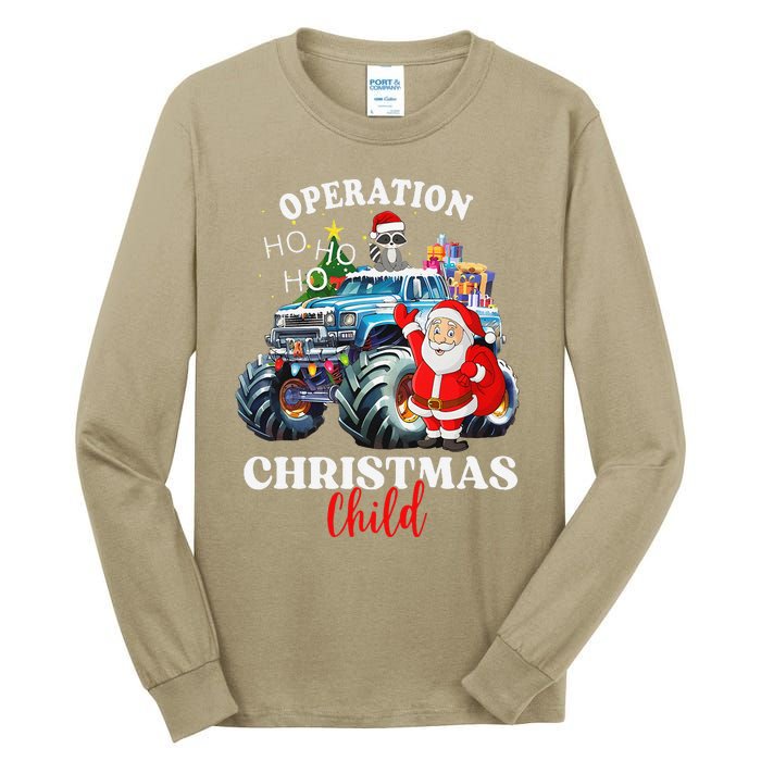 Operation Christmas Child Funny Santa Family Matching Xmas Tall Long Sleeve T-Shirt