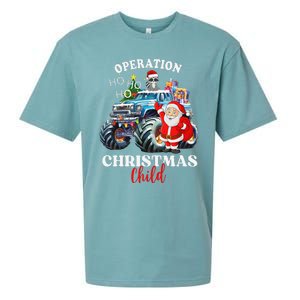 Operation Christmas Child Funny Santa Family Matching Xmas Sueded Cloud Jersey T-Shirt