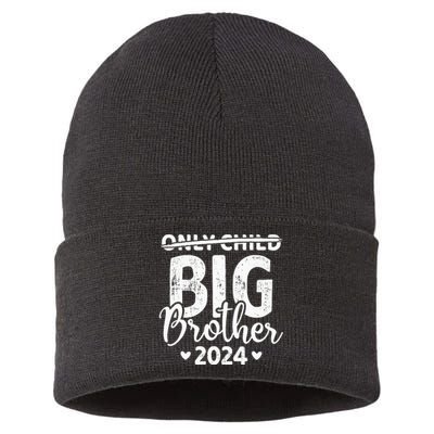 Only Child Crossed Out Big Brother 2024 Pregnancy Announce Sustainable Knit Beanie