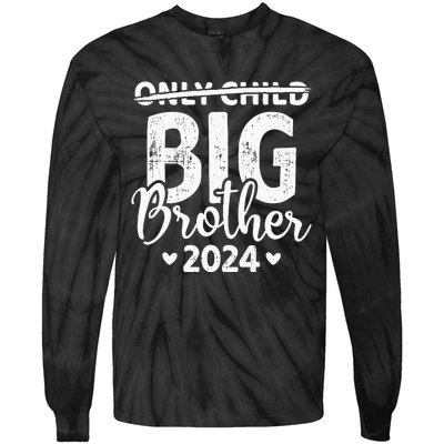 Only Child Crossed Out Big Brother 2024 Pregnancy Announce Tie-Dye Long Sleeve Shirt