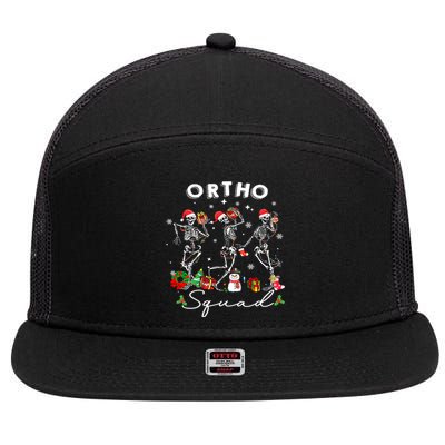 Ortho Christmas Crew Orthopaedic Nurse Ortho Techs Secretary 7 Panel Mesh Trucker Snapback Hat