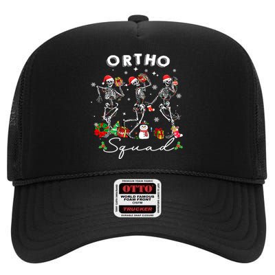 Ortho Christmas Crew Orthopaedic Nurse Ortho Techs Secretary High Crown Mesh Back Trucker Hat