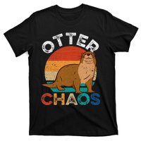 Otter Chaos Cute Otter Lover Animal Puns Punny T-Shirt