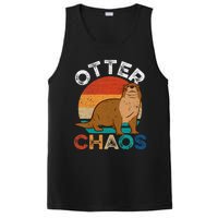 Otter Chaos Cute Otter Lover Animal Puns Punny PosiCharge Competitor Tank