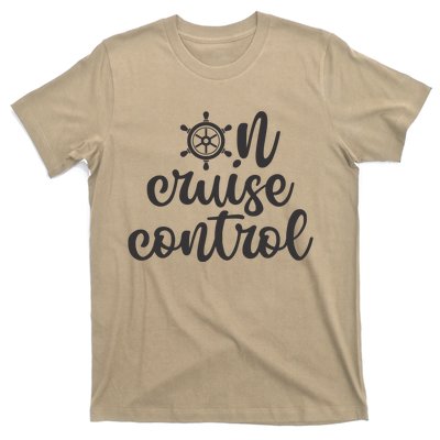 On Cruise Control Cool Boat Vacation T-Shirt