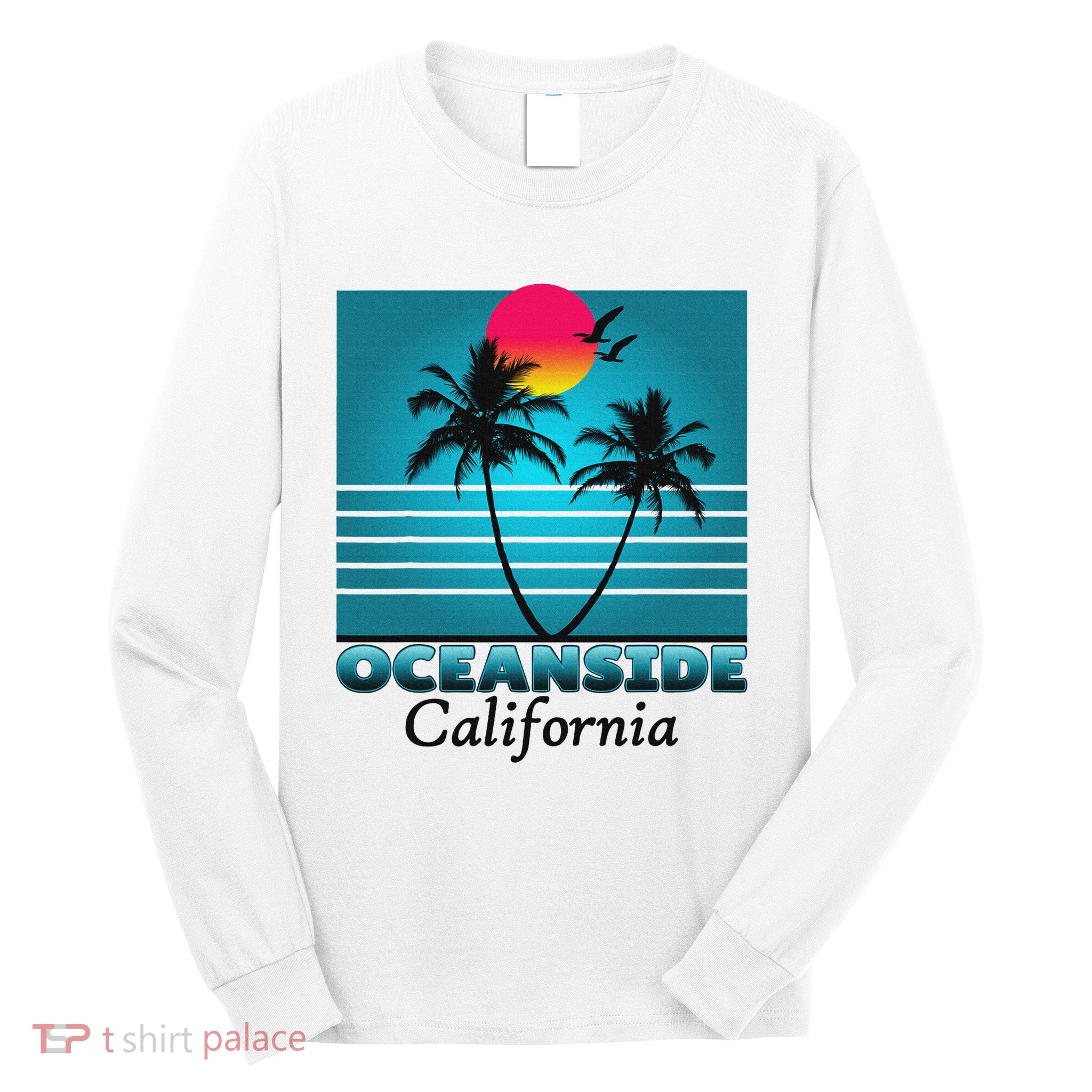 Oceanside California Ca Summer Gift Souvenirs Long Sleeve Shirt