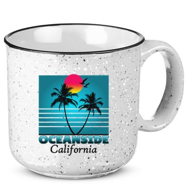 Oceanside California Ca Summer Gift Souvenirs 15oz Campfire Ceramic Mug