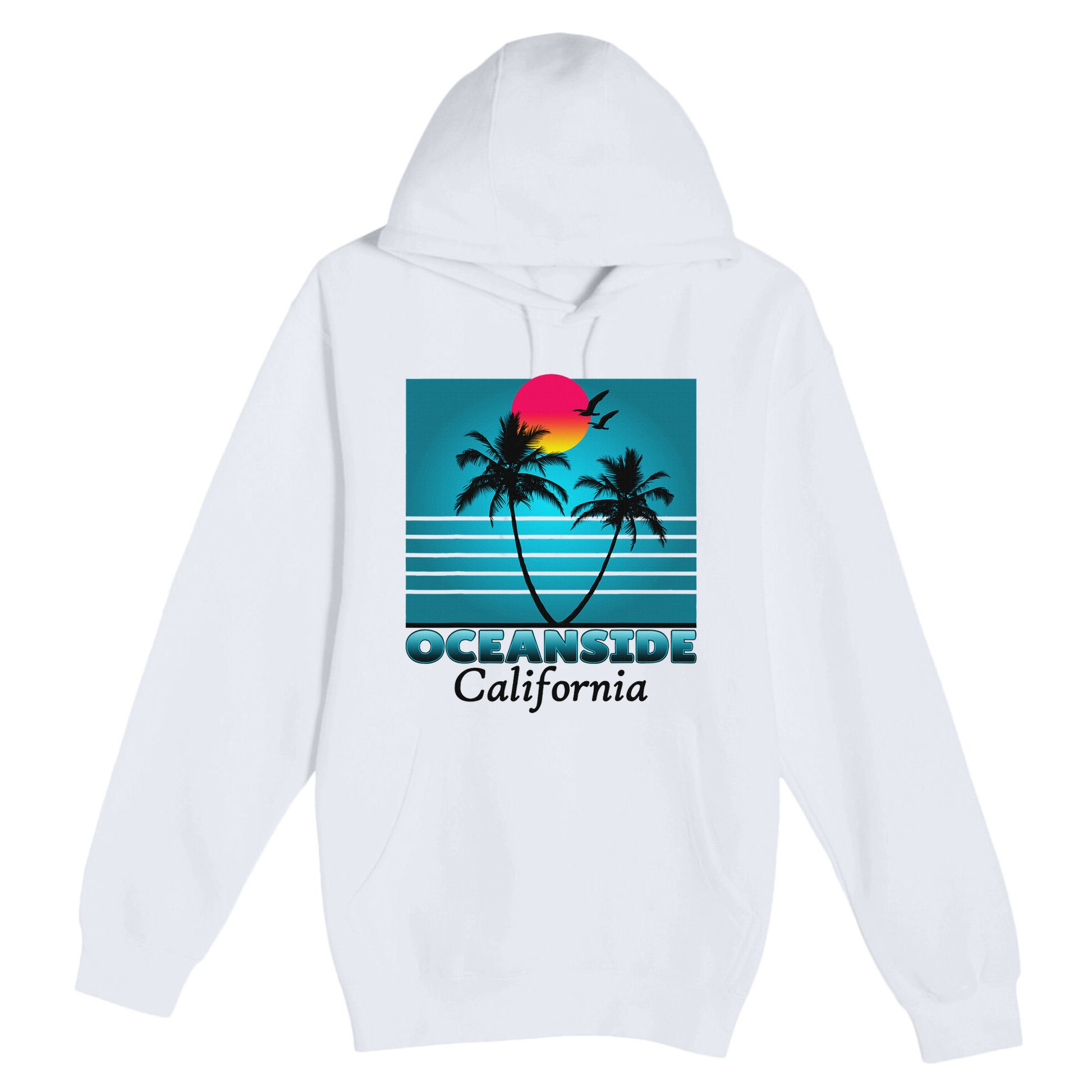Oceanside California Ca Summer Gift Souvenirs Premium Pullover Hoodie
