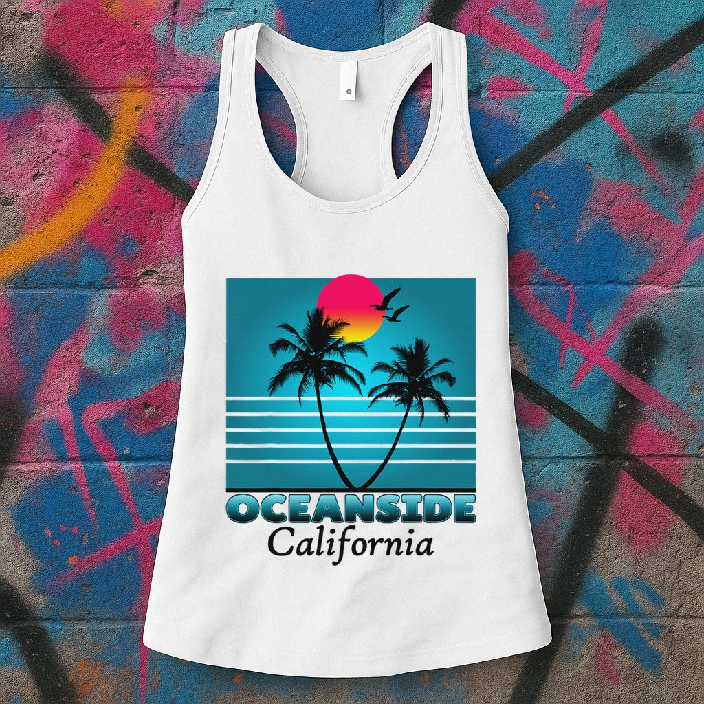 Oceanside California Ca Summer Gift Souvenirs Womens Tank Top