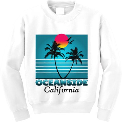 Oceanside California Ca Summer Gift Souvenirs Kids Sweatshirt