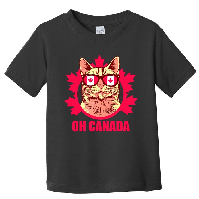 Oh Canada Canada Day Maple Leaf National Day 1st Of July Toddler T-Shirt